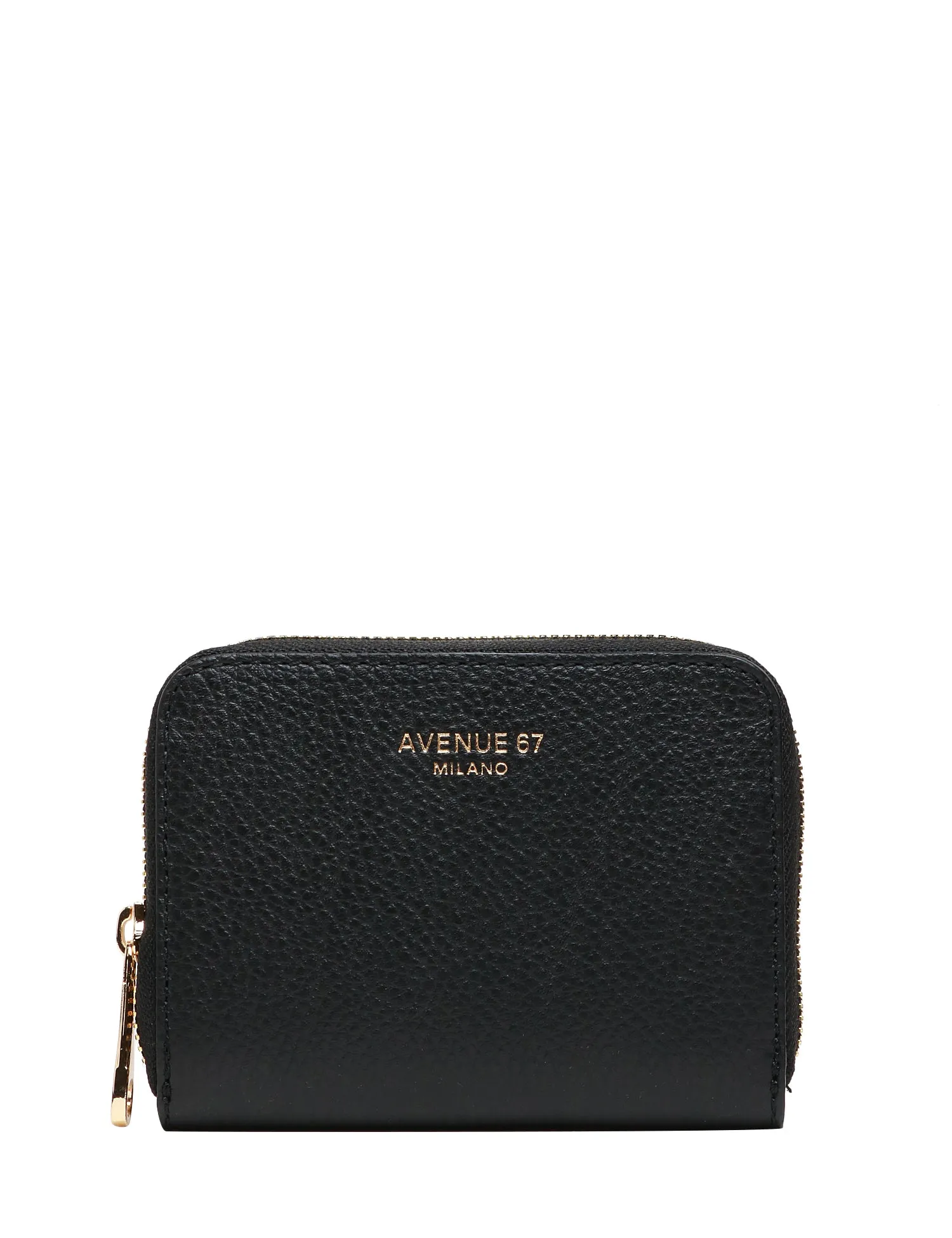 AVENUE 67 PORTAFOGLI DONNA AVENUE 67 NERO IN PELLE DOLLARO CON APERTURA A SOFFIETTO E ZIP