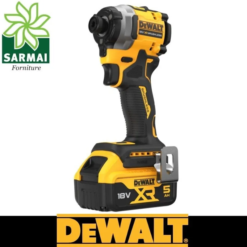 AVVITATORE IMPULSI 1/4" 206Nm 2 BATTERIE 18V 5AH COMPATTO XR DEWALT