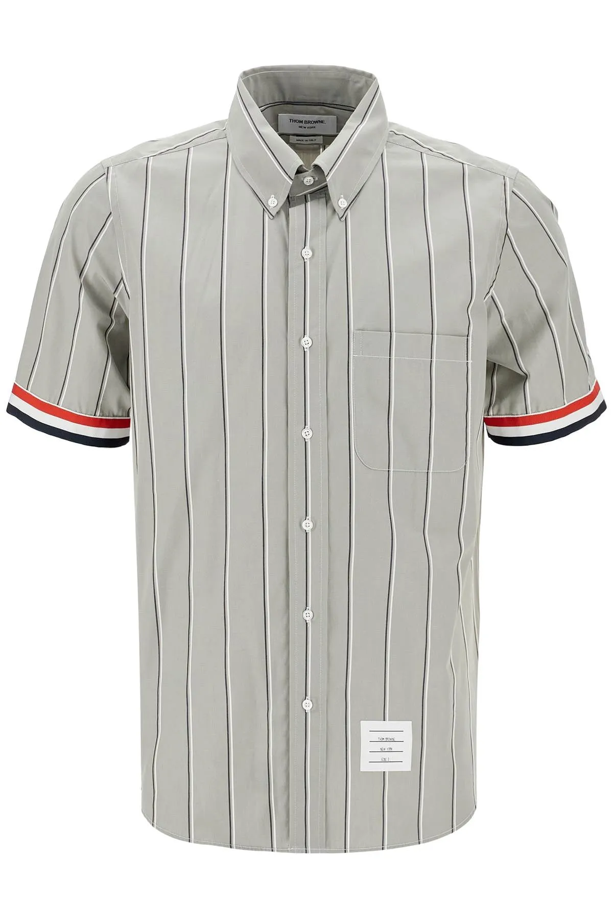 Camicia a maniche corte a strisce di Thom Browne
