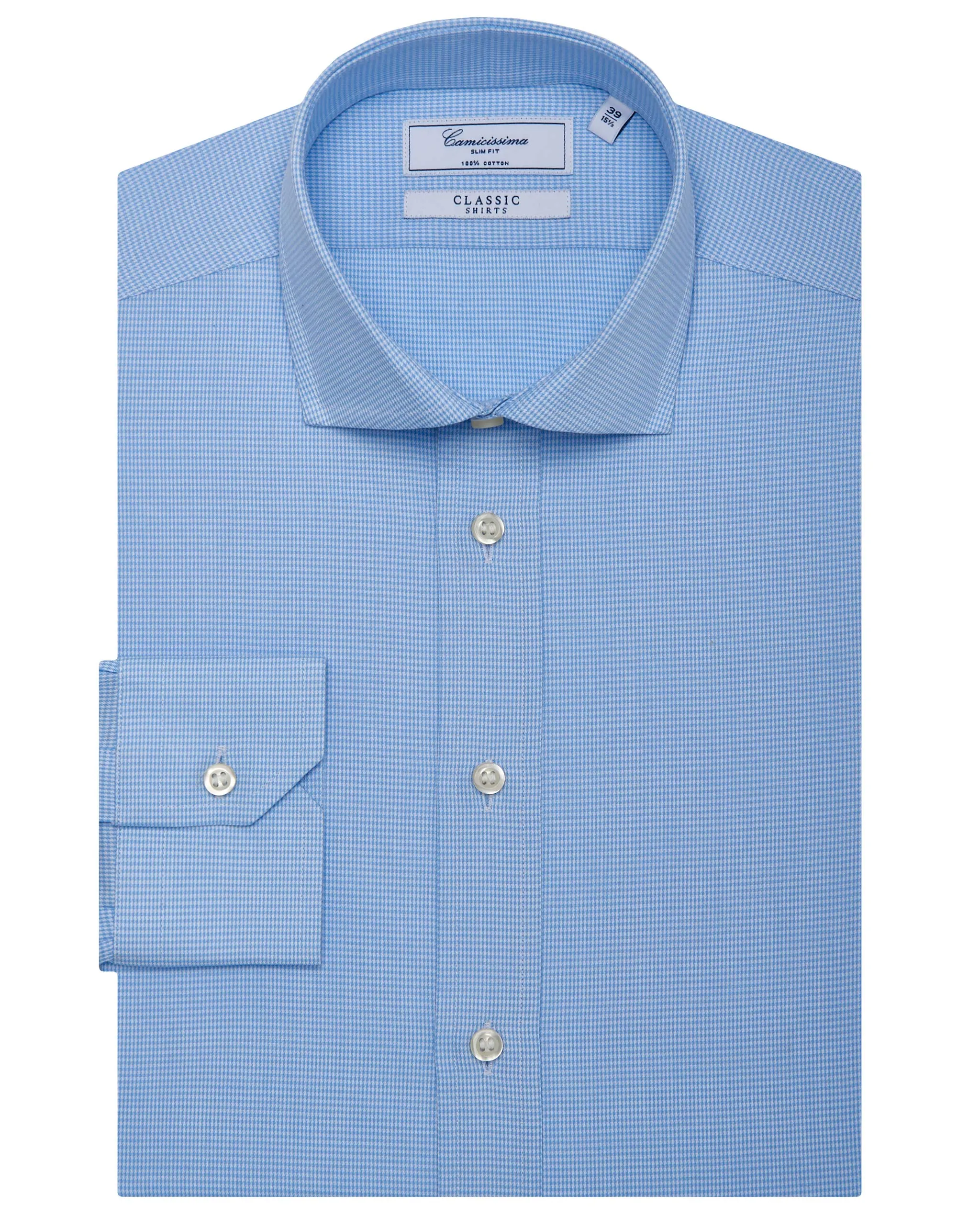 Camicia classica azzurra francese     
