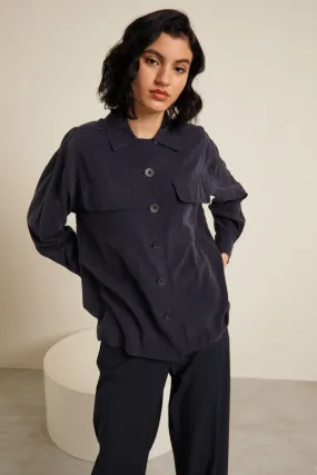 Camicia in seta lavata