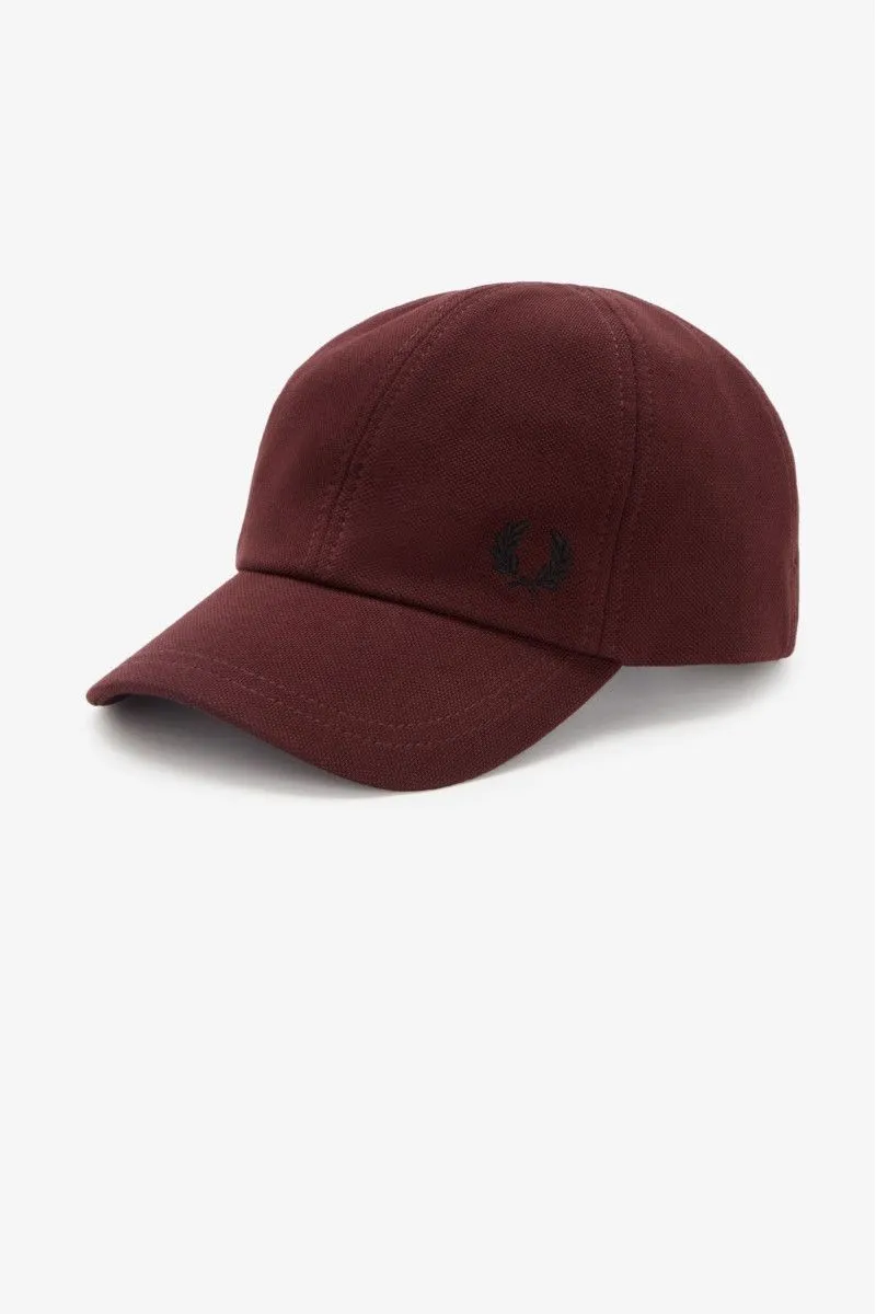 Cappellino classico in piqué uomo Bordeaux