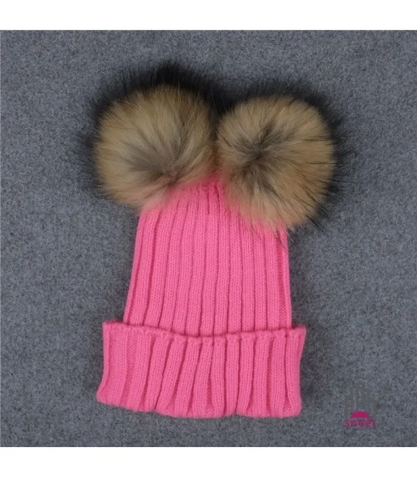 Cappellino double pon-pon bambini