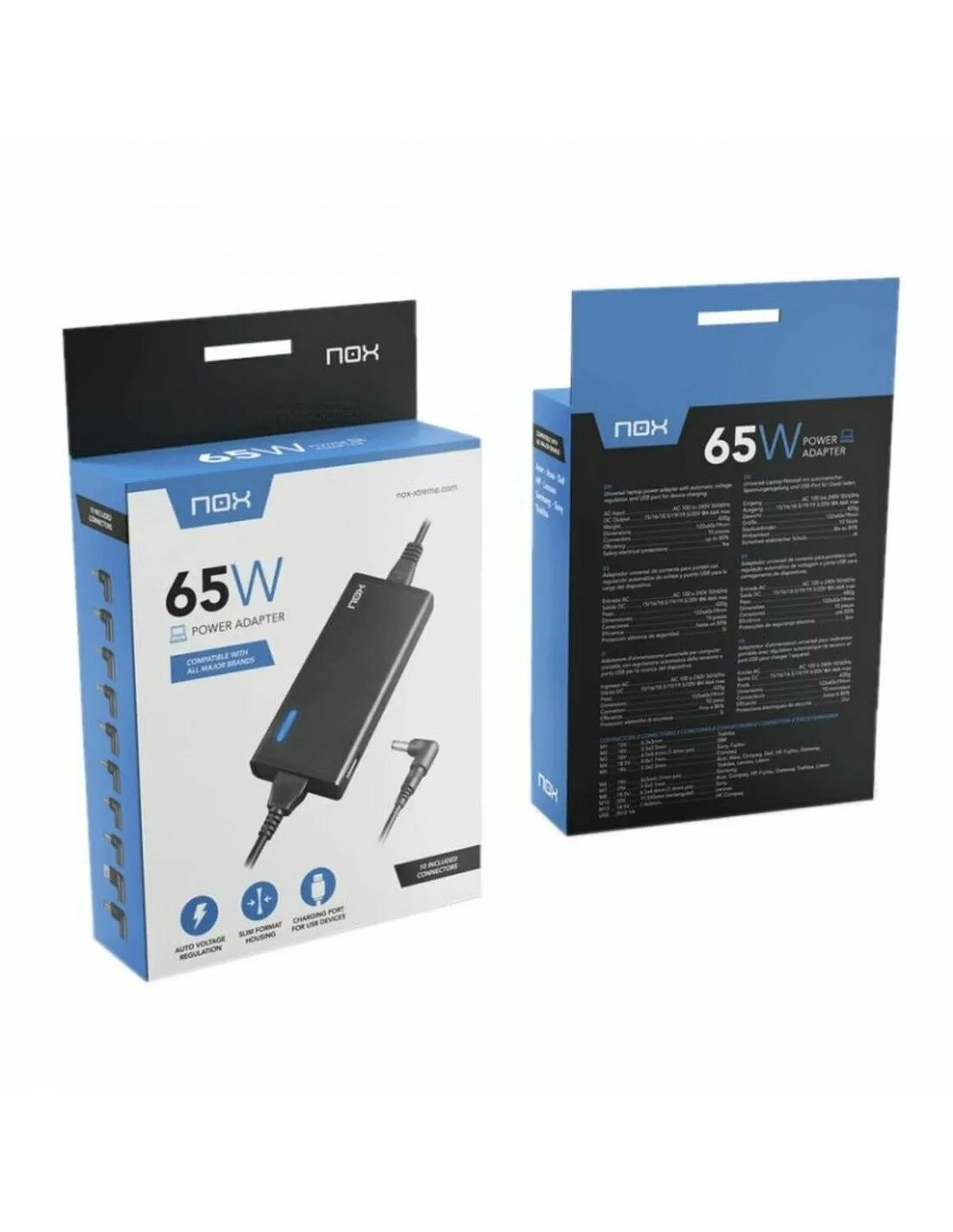 Caricabatterie Portatile Nox NXPWR65NB 65 W 65W