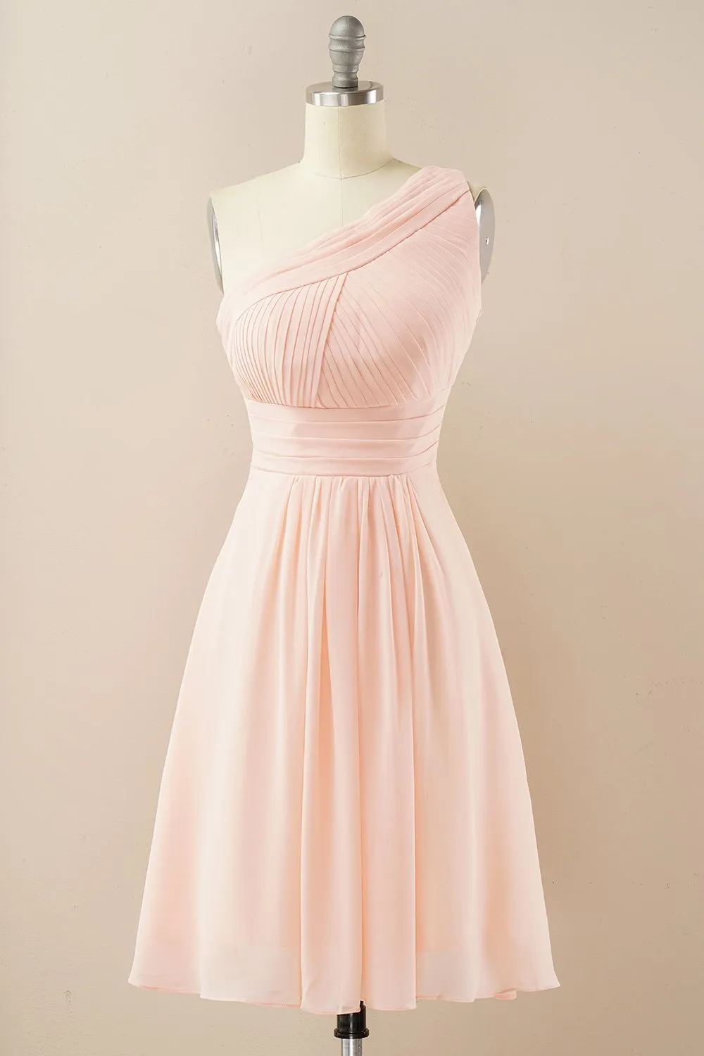 Chiffon One Shoulder Damigella d'onore Abito