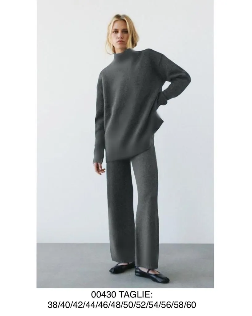 Completo maglia e pantaloni in lana SISSI