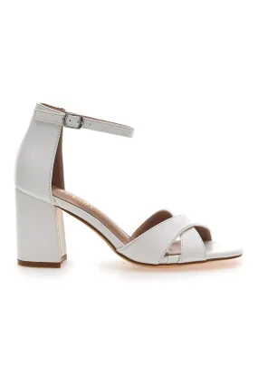   FIRST LADY Sandali Bianchi Con Tacco e Cinturino First Lady 410