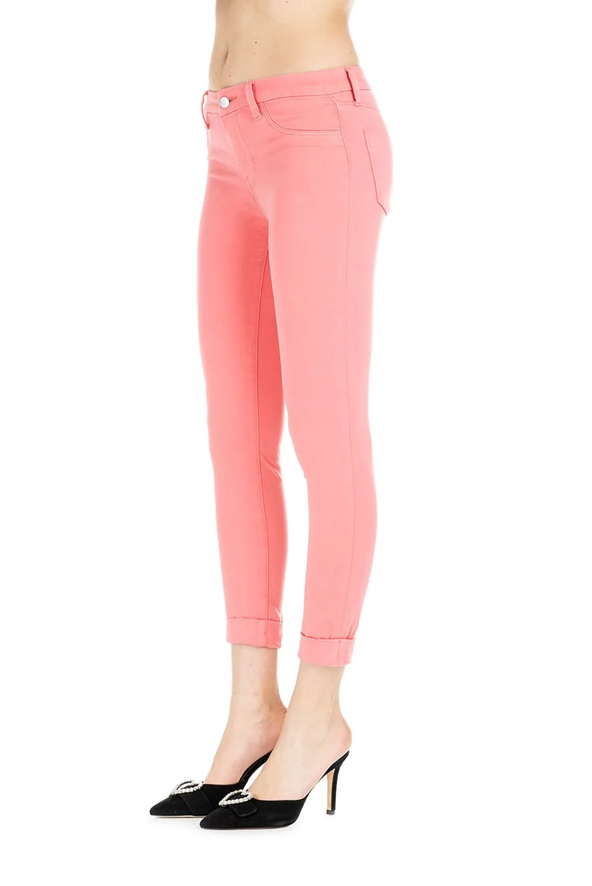 J BRAND   PANTALONE CROPPED ANJA CORALLO SUPER SKINNY