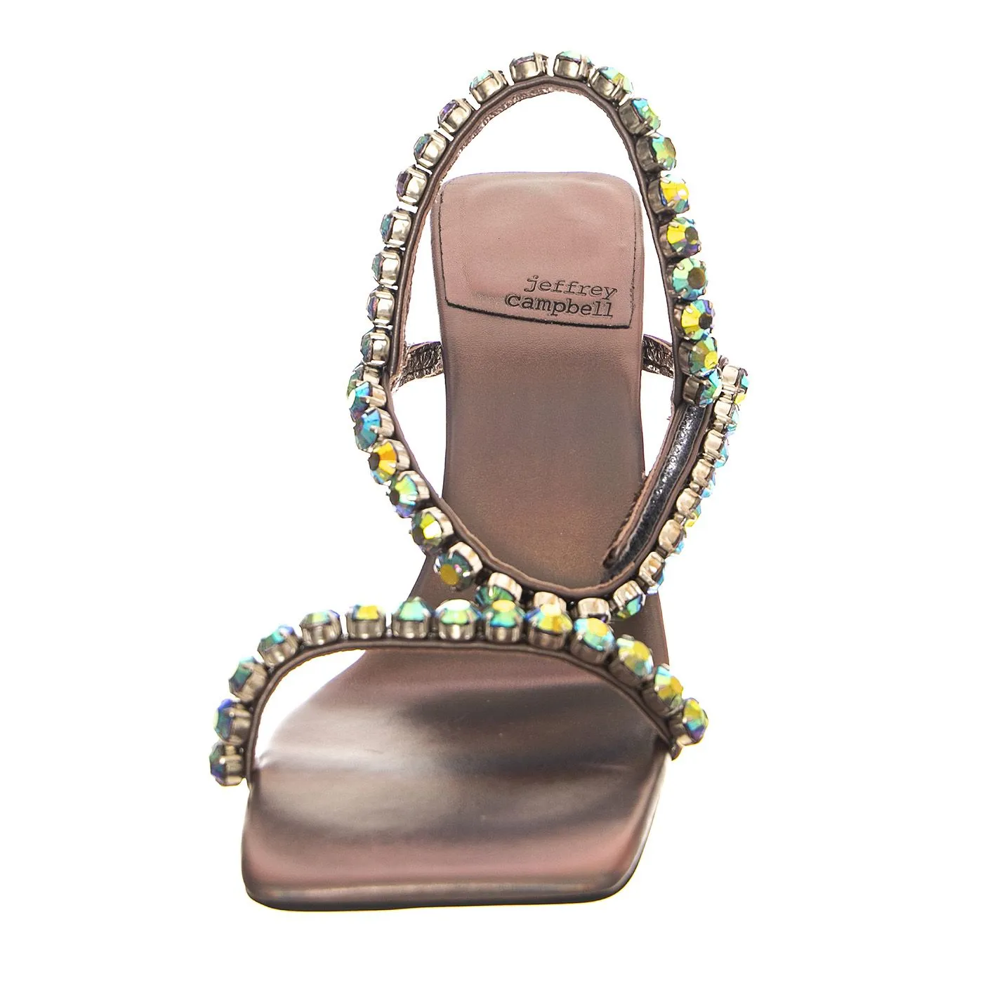 Jeffrey Campbell W' Saints Pewter Metallic - Sandali Donna Multicolore    