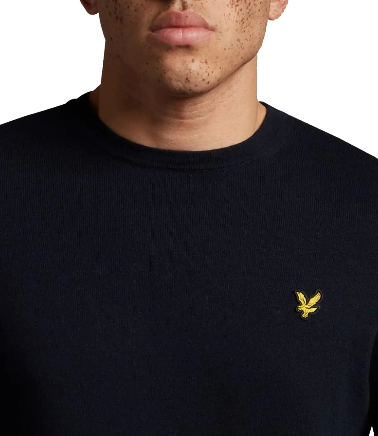 Lyle & Scott Maglione Girocollo Uomo Mod. KN400 MERINO Z271 NAVY