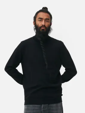 Maglione a collo alto a maglia fine