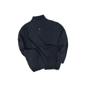 Maglione mezza zip Maxfort easy taglie forti uomo blu