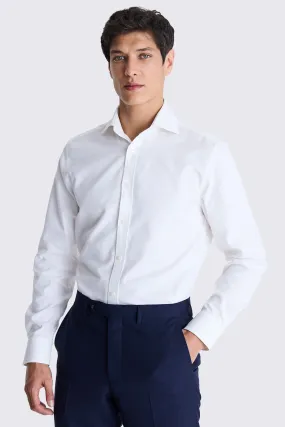 MOSS Camicia Dobby con polsino singolo 100% cotone    