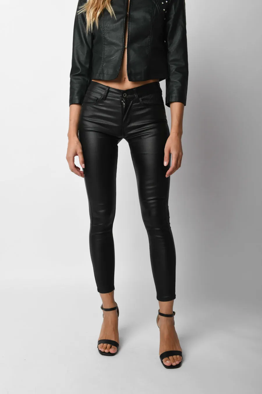 Nuna Lie  ---------    ------------Pantaloni skinny tessuto spalmato