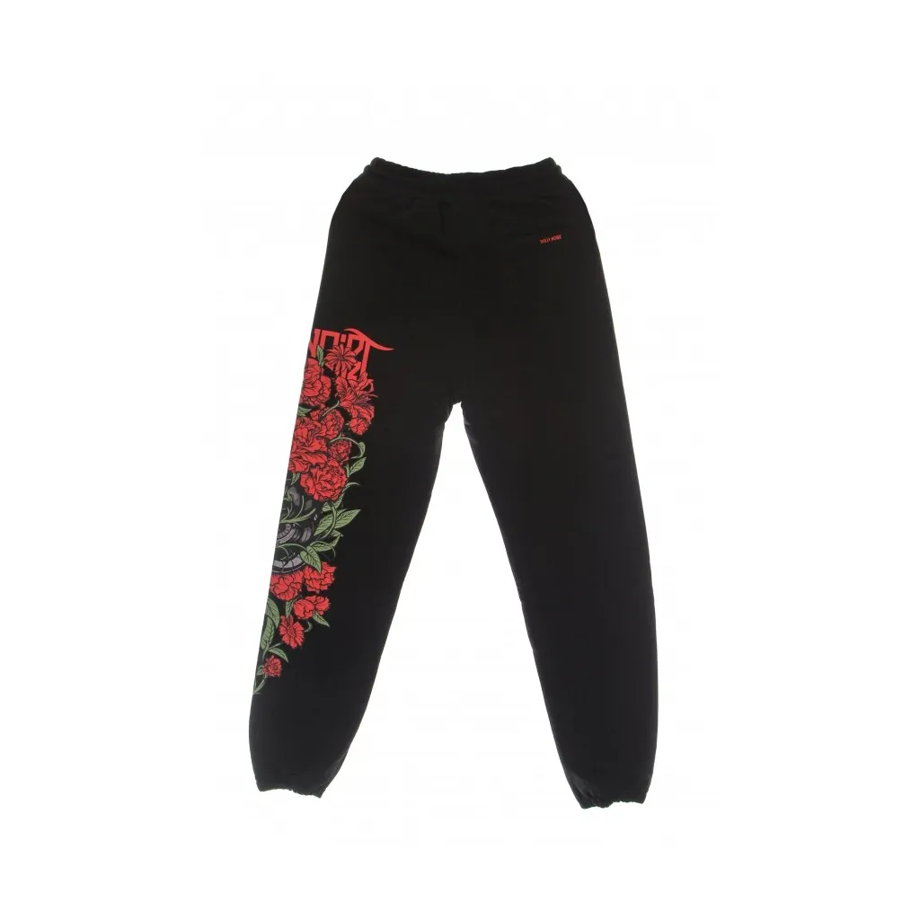 pantalone tuta leggero uomo rossa primavera sweatpants BLACK