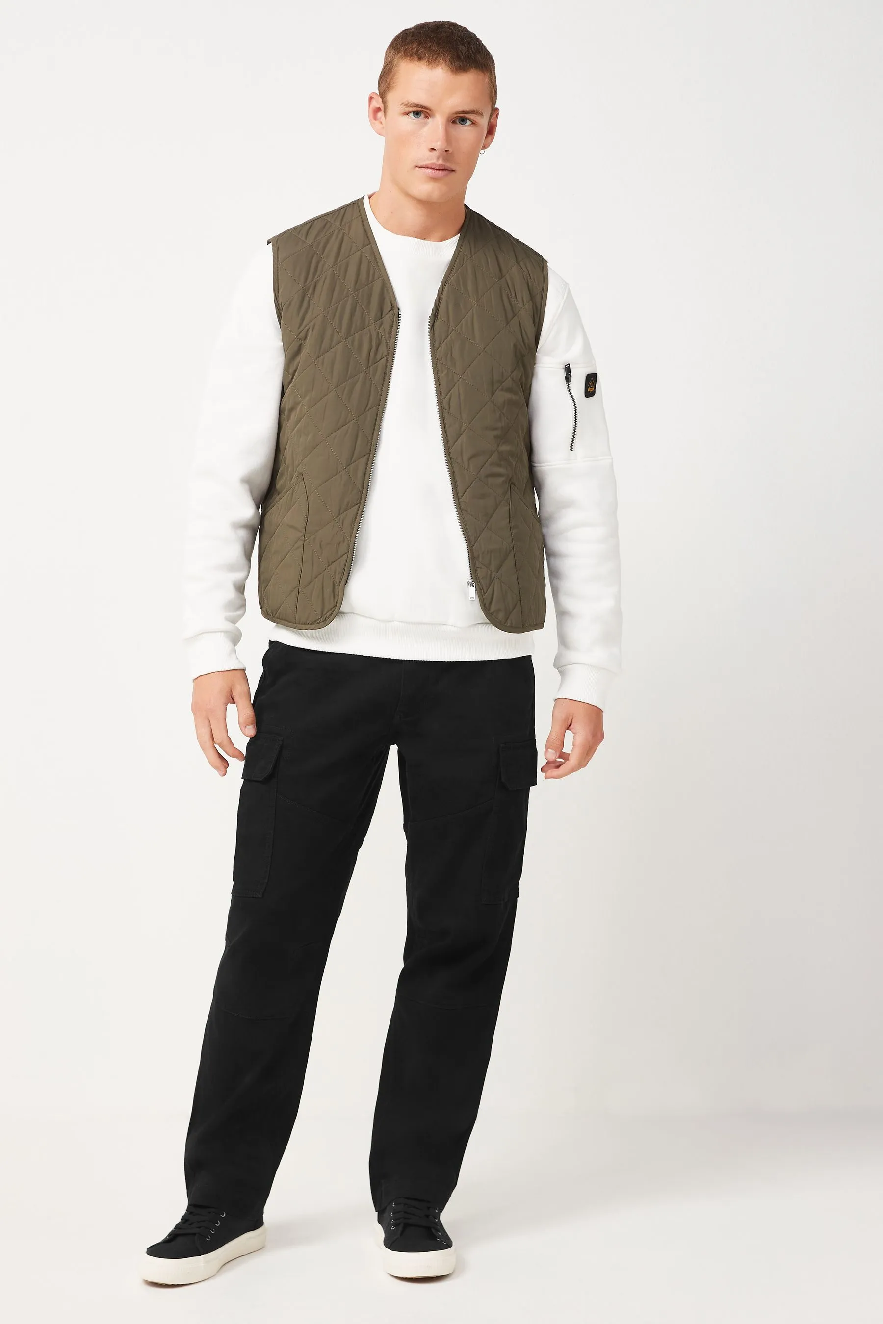 Pantaloni cargo in cotone Stretch    