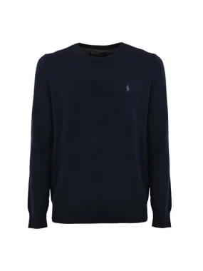 POLO RALPH LAUREN     Maglione in lana con pony Navy