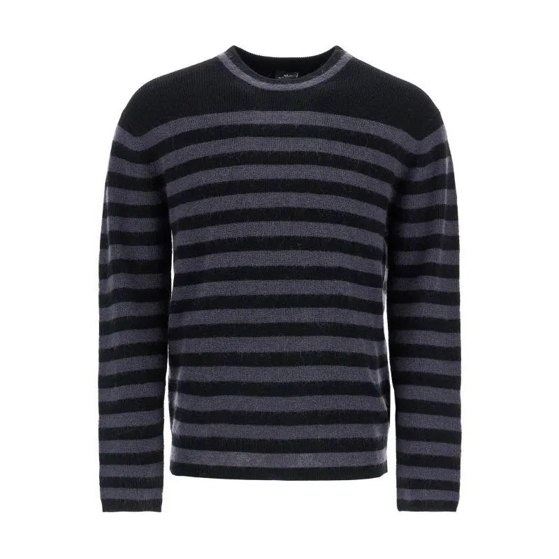 Pullover a righe in misto lana e mohair