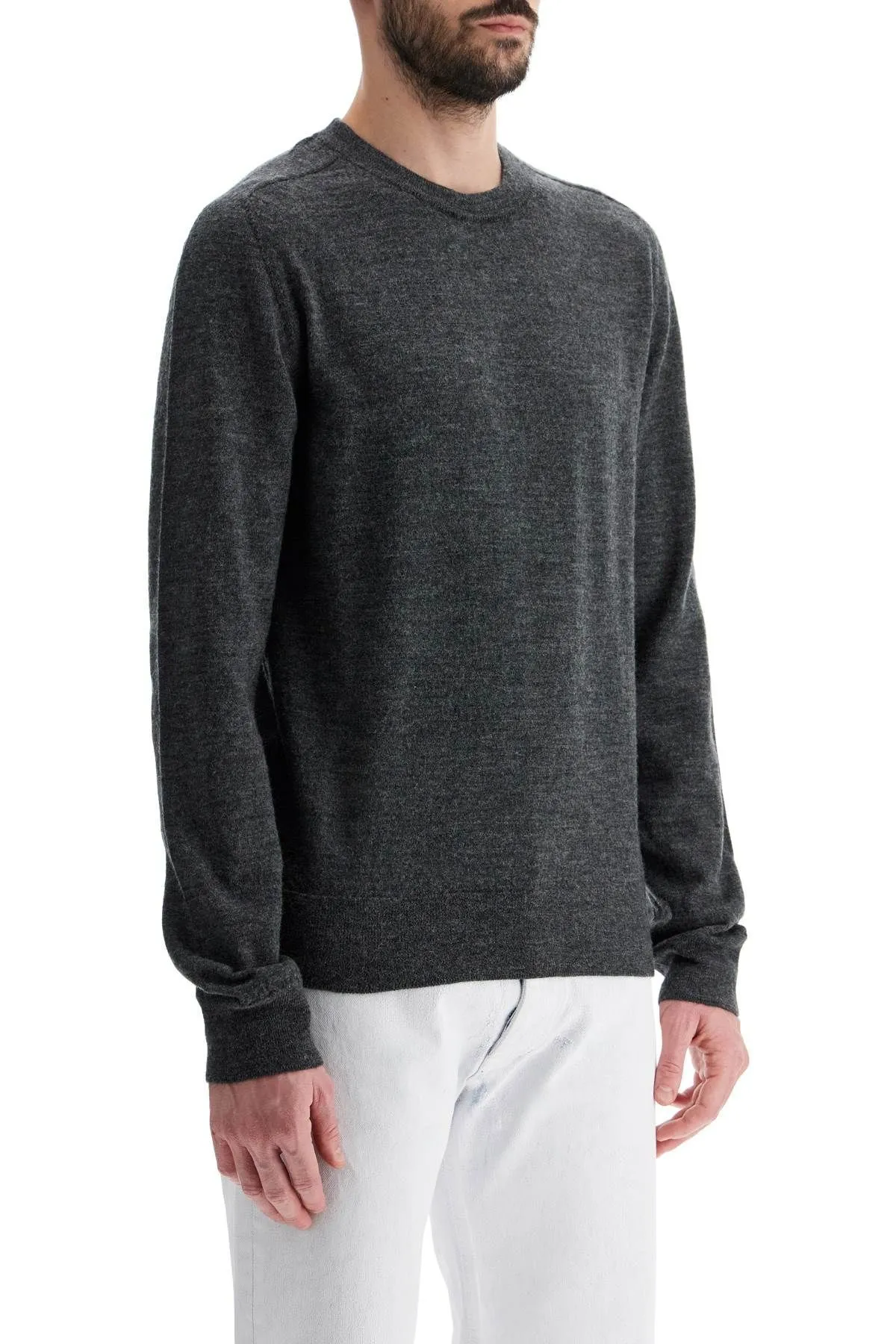 Pullover con toppe a contrasto