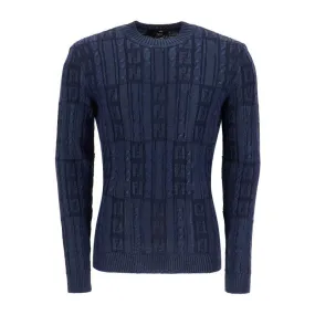 Pullover FF in filato lucido