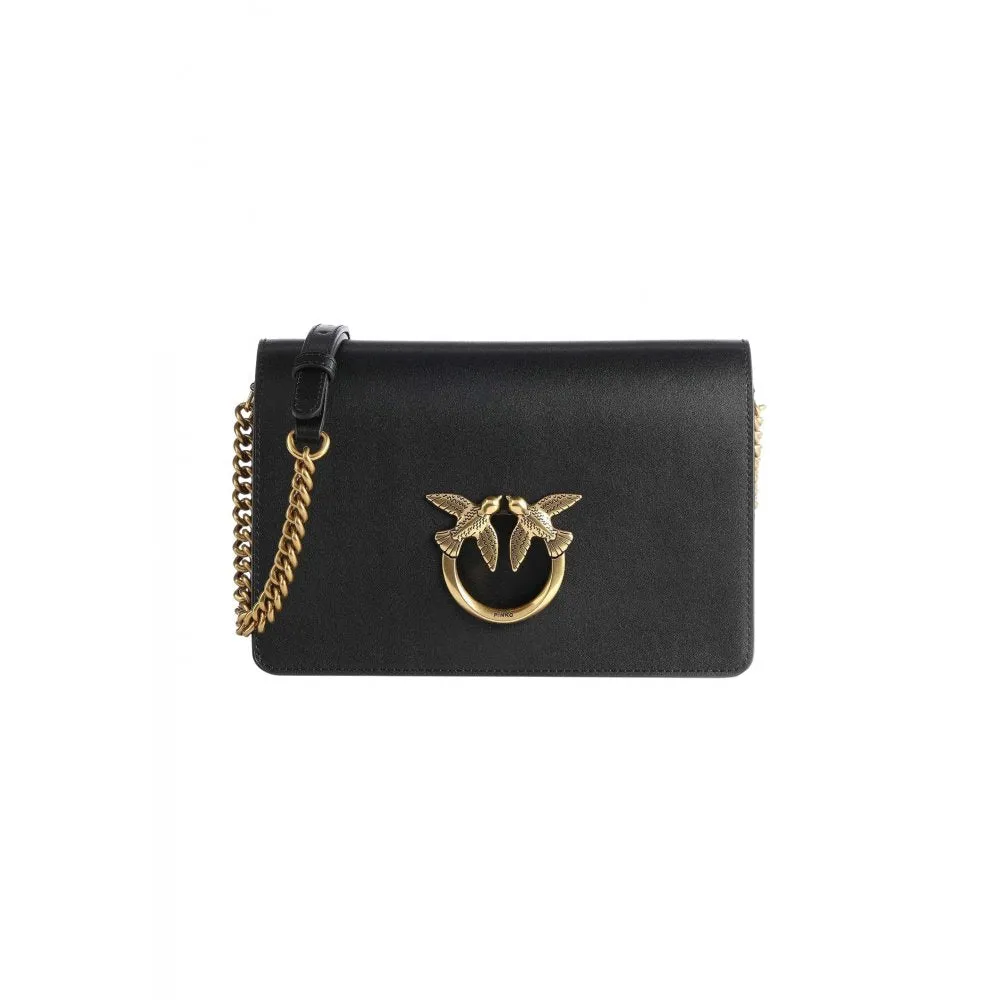 Shoulder Bag with Pinko Logo / Black