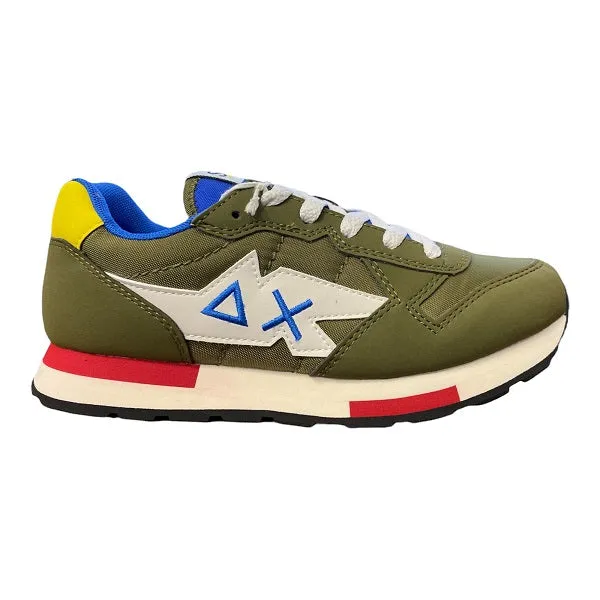 Sun68 scarpa sneakers da ragazzo Niki Solid Z32318 19 militare