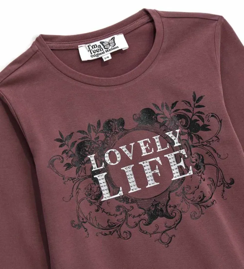 --T-shirt con strass-