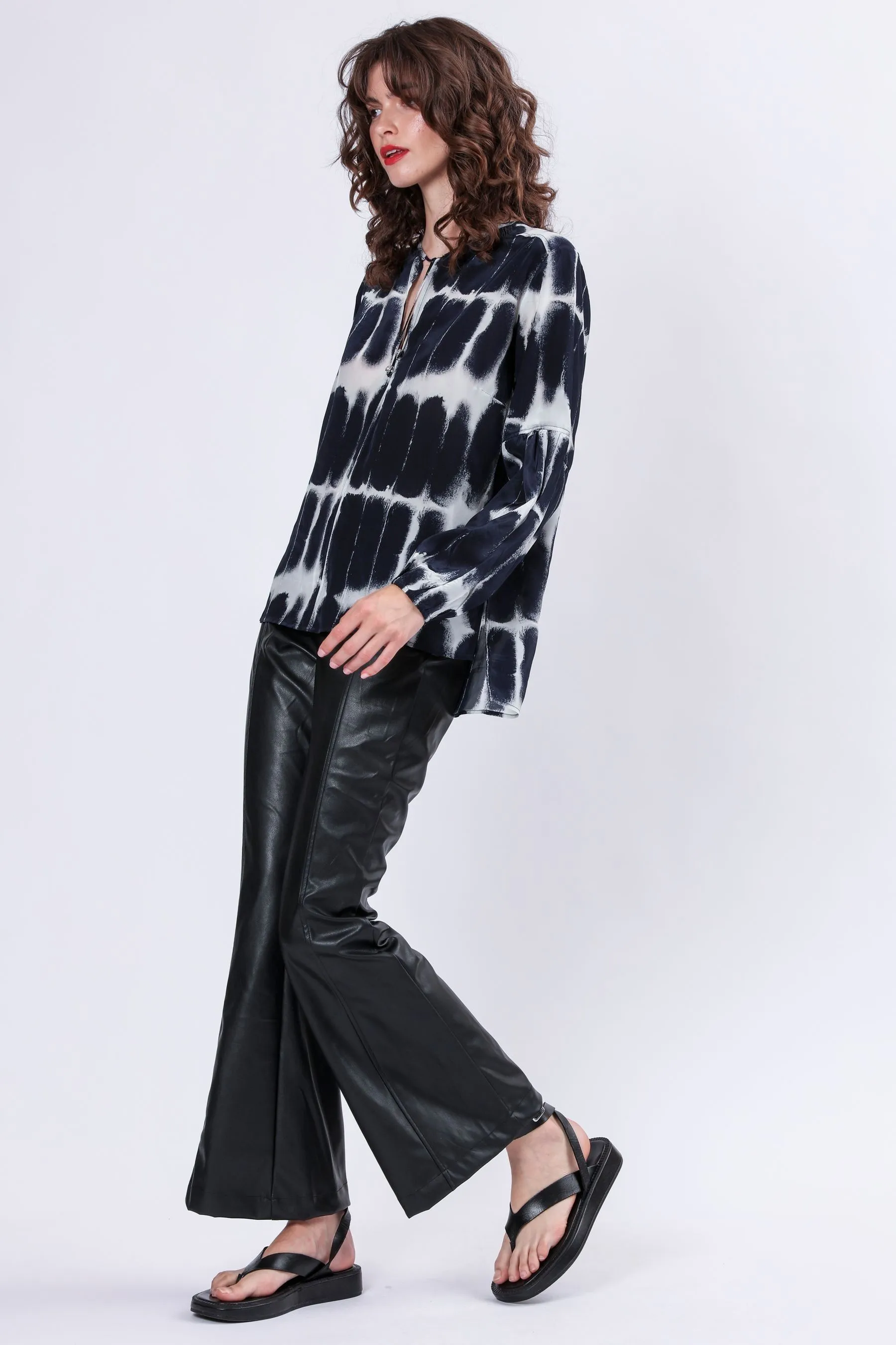 Top in Religion con collo skinny    