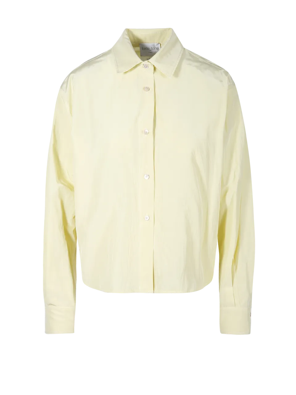WOMAN FORTE FORTE YELLOW POLYESTER BOXY SHIRT